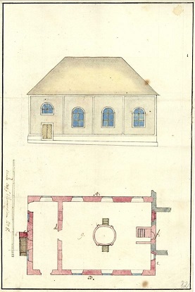 Namestovo synagogue in 1810
